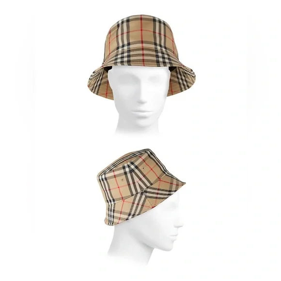 SOLD. Burberry Vintage Check Bucket Hat. - Picture 3 of 8